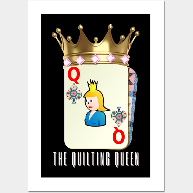 The Quilting Queen Wall Art by DadOfMo Designs